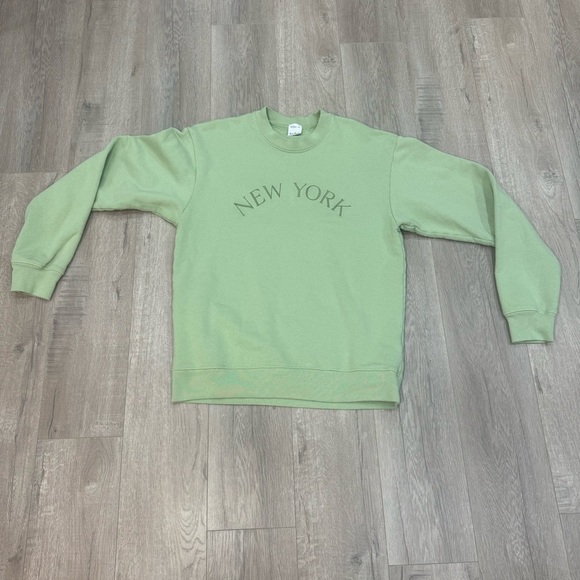 Bala Crewneck Sweatshirt Embroidered New York Loungewear Size Small Made In USA - Picture 2 of 8